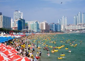 Bãi biển Haeundae nổi tiếng nhất Hàn Quốc